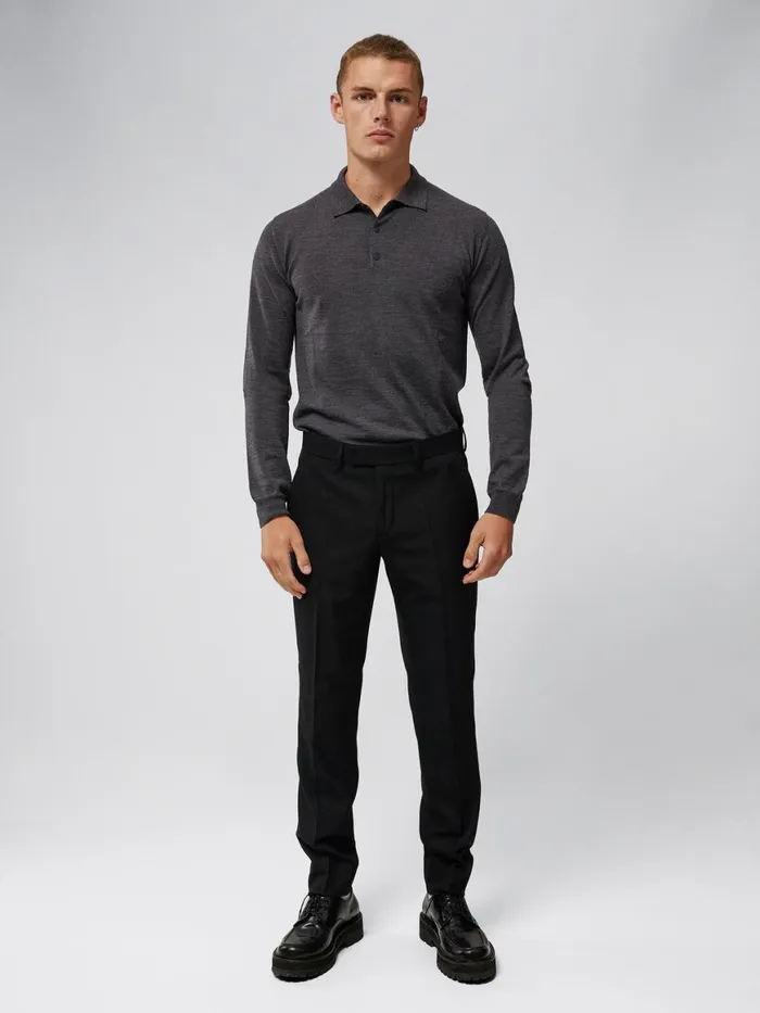 JLindeberg Knitwear Men Noel Light Merino Polo Shirt
