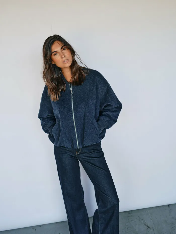 Jackets and Coats MMDumont Bomber Wool Jacket Salute Navy MOS MOSH Women