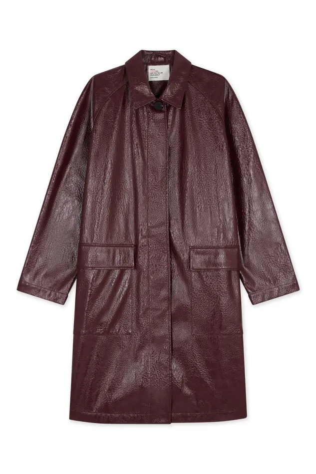 Jackets and Coats Women Leon and Harper Vahi Pln Trenchcoat Burgandy