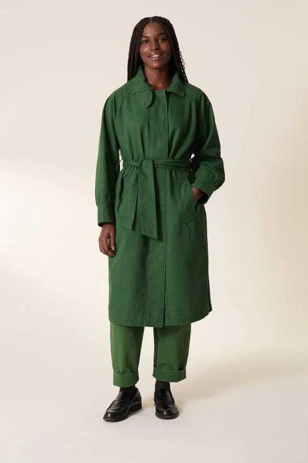 Jackets and Coats Women Leon and Harper Victorine Pln Trenchcoat Green