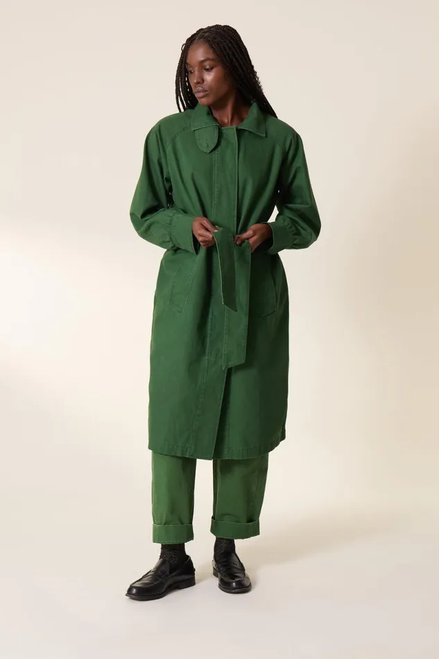 Jackets and Coats Women Leon and Harper Victorine Pln Trenchcoat Green