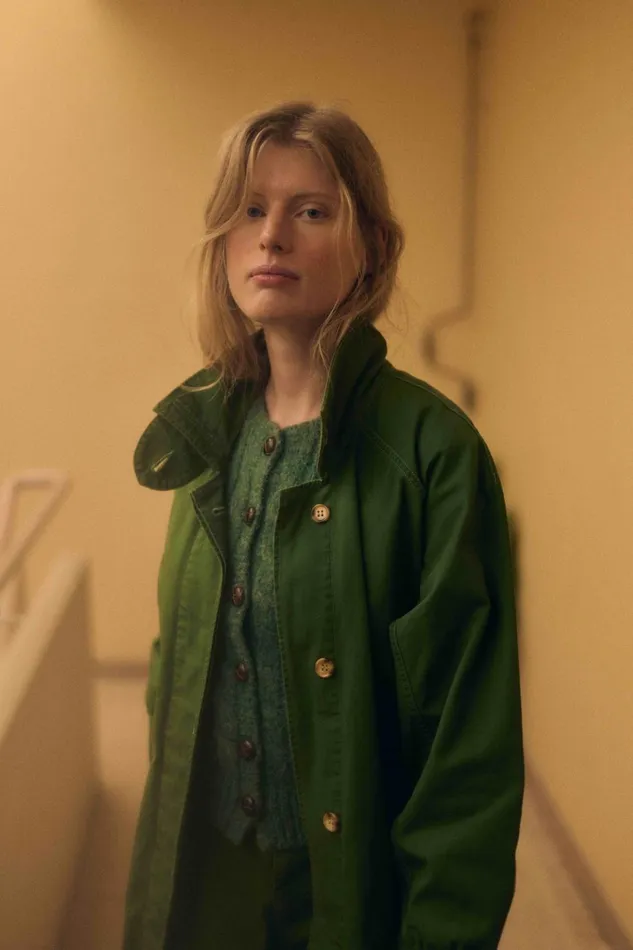 Jackets and Coats Women Leon and Harper Victorine Pln Trenchcoat Green