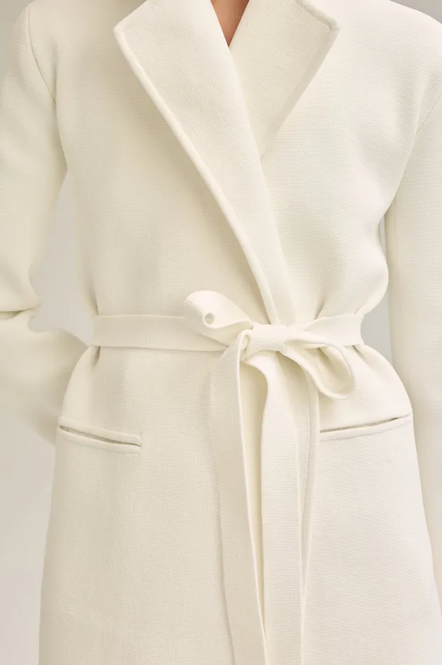 Jackets CREPE KNIT LOOSE TAILORED JACKET CREAM 8211 Scanlan Theodore Women Jackets CREPE KNIT LOOSE TAILORED JACKET CREAM 8211 Scanlan Theodore Women