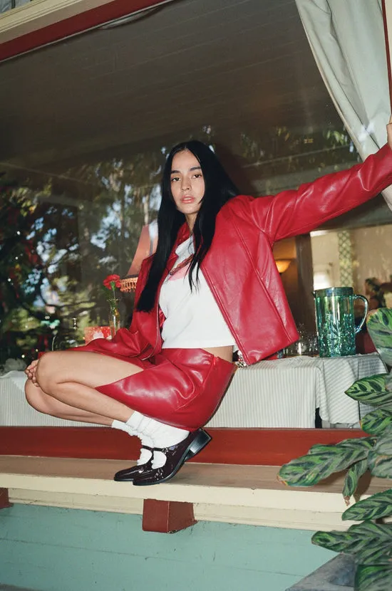 Jackets Outerwear Shyla Jacket Cherry Red 8211 Lisa Says Gah Women