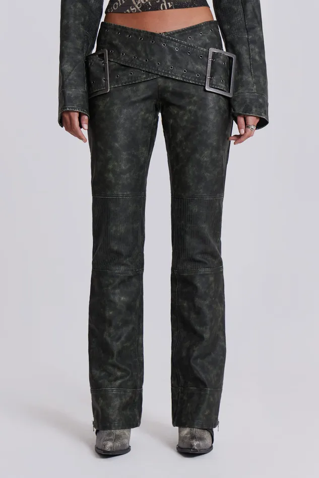 Jaded London Shop Assassin Faux Leather Trousers Women Tops