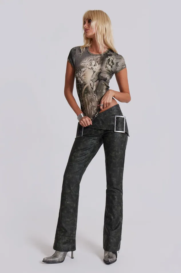 Jaded London Shop Assassin Faux Leather Trousers Women Tops