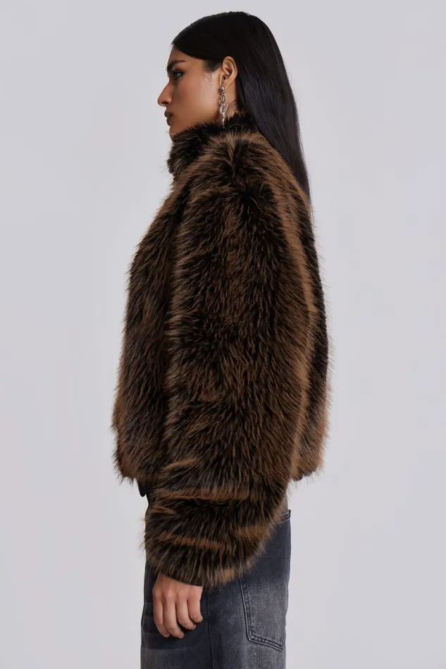 Jaded London Shop Mendoza Faux Fur Jacket Women Outerwear