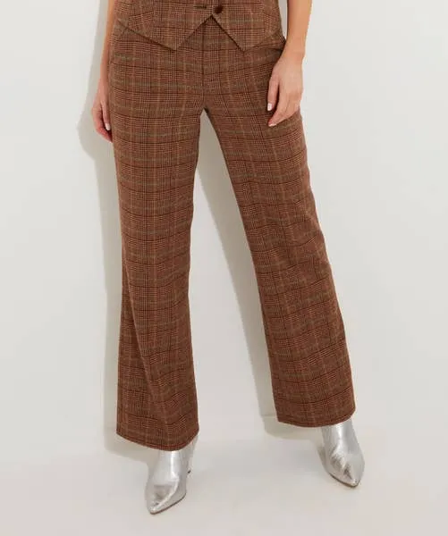 Jeans and Trousers Heritage Check Trousers Brown Joebrowns Apparel