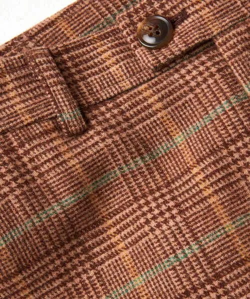 Jeans and Trousers Heritage Check Trousers Brown Joebrowns Apparel