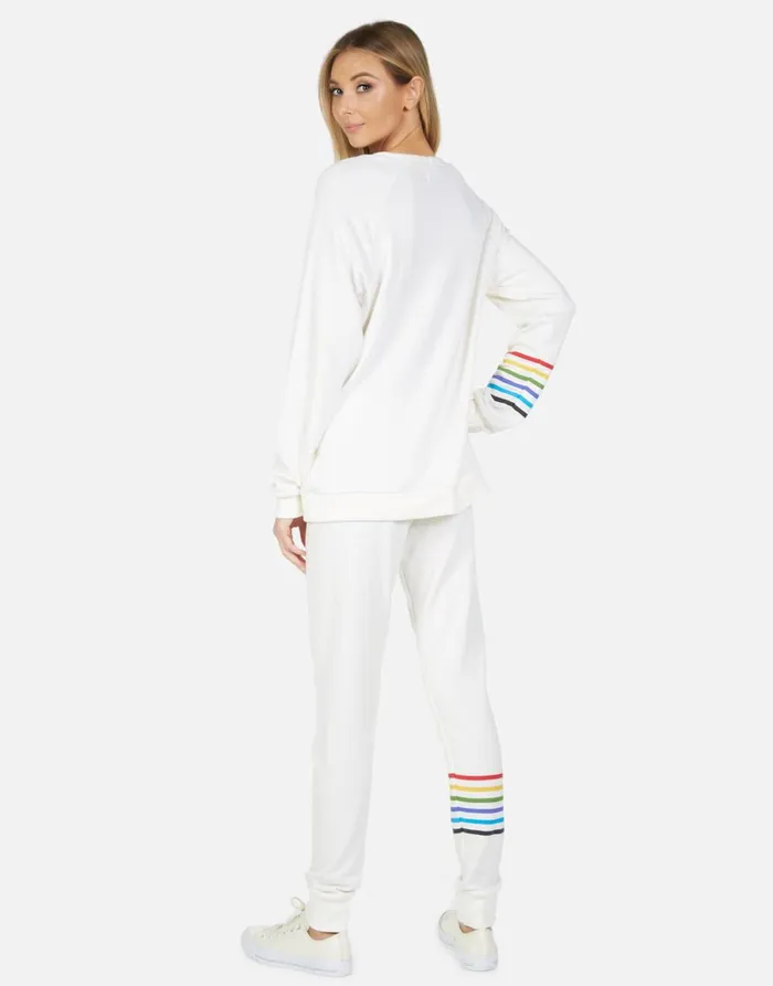 Jess Bone Diamond Milk Women039s Lauren Moshi Long Sweatpants