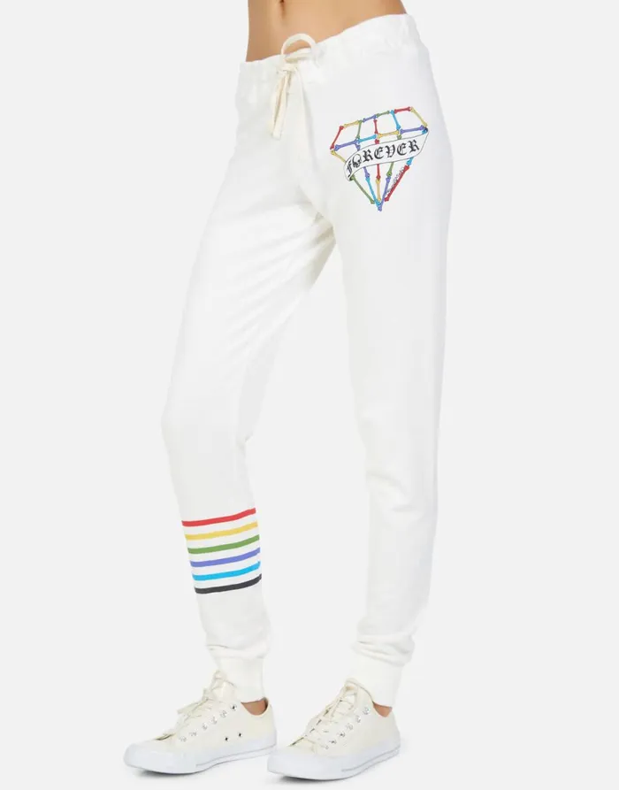 Jess Bone Diamond Milk Women039s Lauren Moshi Long Sweatpants