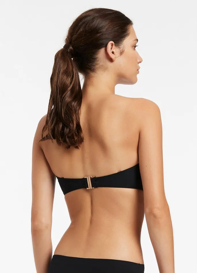 Jetset Bandeau Bikini Top Black Women JETS Australia Bandeau Bikini Tops