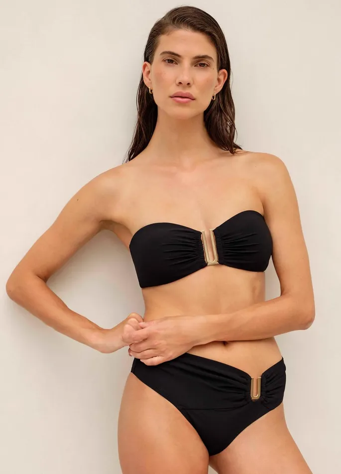 Jetset Bandeau Bikini Top Black Women JETS Australia Bandeau Bikini Tops