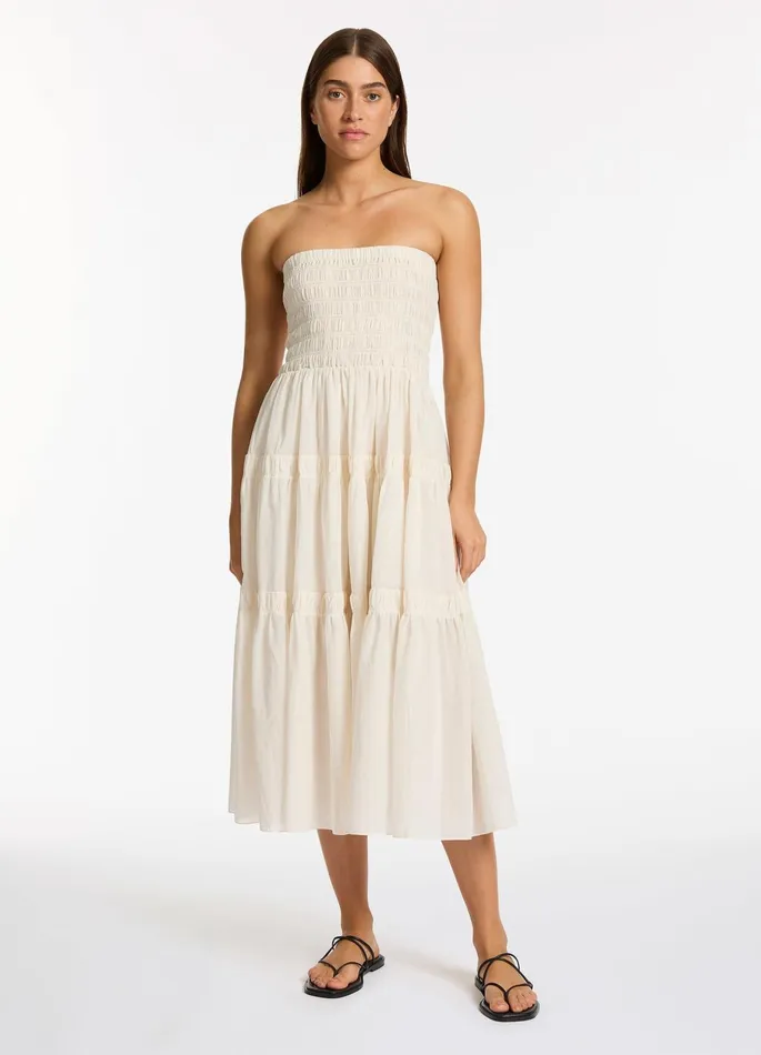 Jetset Convertible Maxi Dress Cream Women JETS Australia Skirts and Sarongs