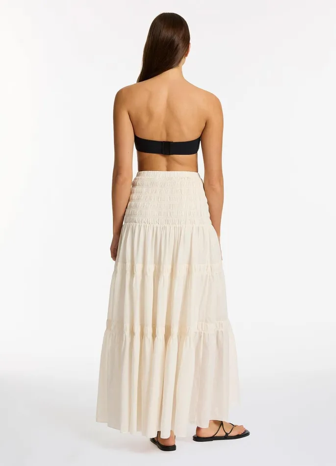 Jetset Convertible Maxi Dress Cream Women JETS Australia Skirts and Sarongs