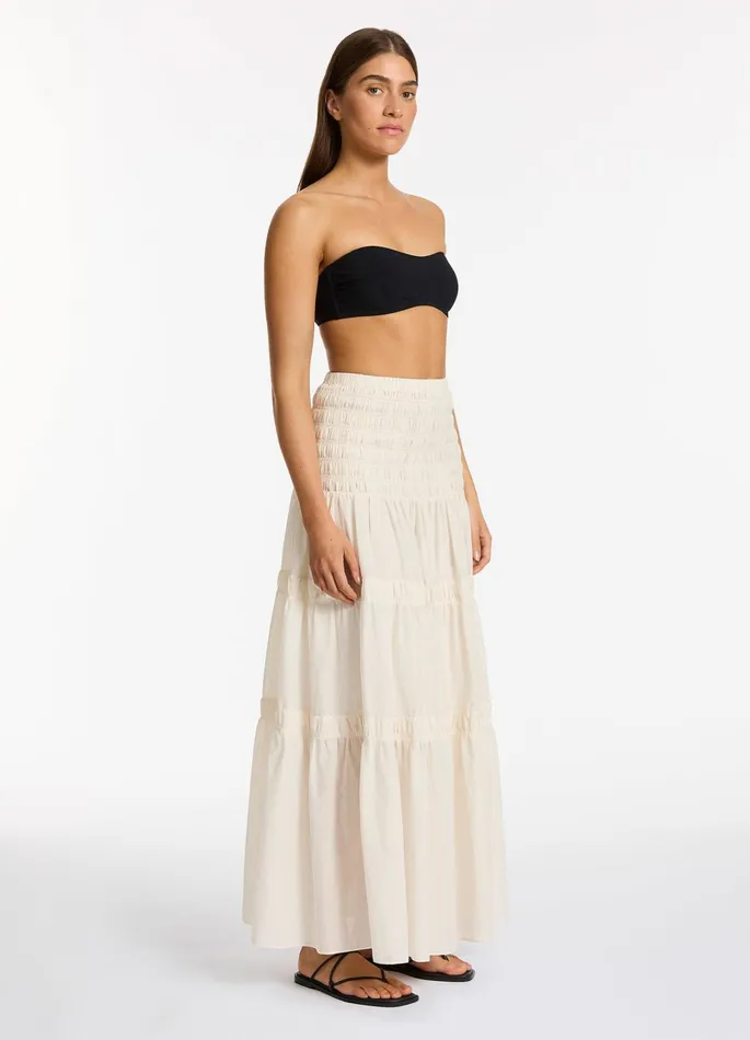 Jetset Convertible Maxi Dress Cream Women JETS Australia Skirts and Sarongs