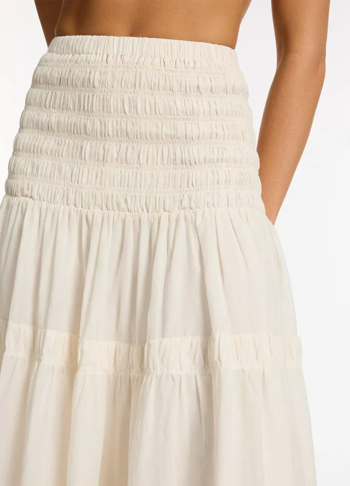 Jetset Convertible Maxi Dress Cream Women JETS Australia Skirts and Sarongs