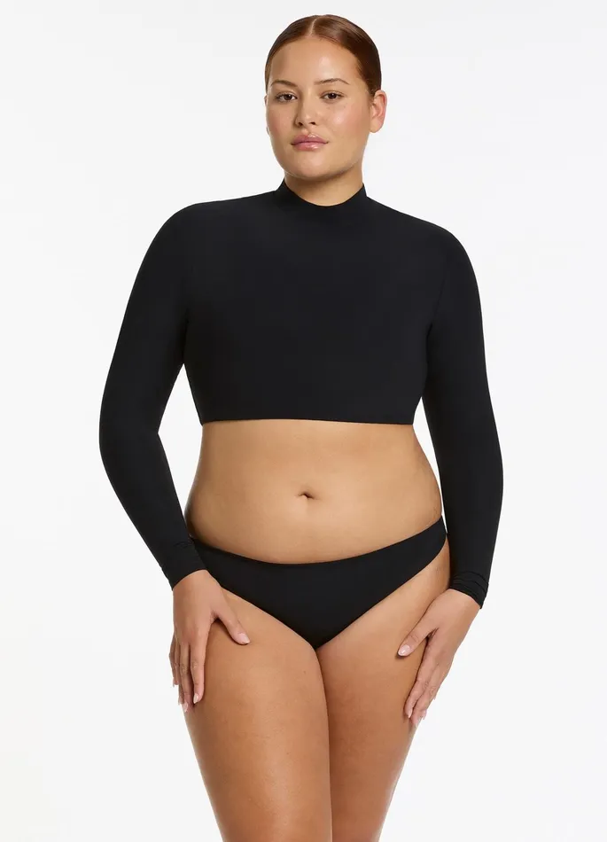 Jetset Hipster Pant Black Women JETS Australia Hipster Bikini Bottoms