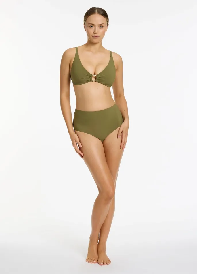 Jetset Trim CD Triangle Bikini Top Moss Women JETS Australia Tri Bikini Tops
