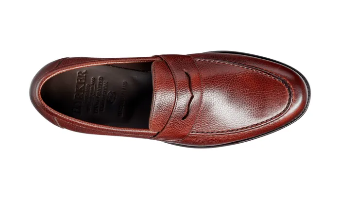 Jevington 8211 Cherry Grain Men Barker Shoes Mens Loafers
