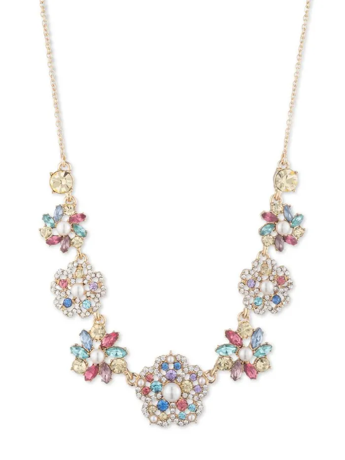 Jewelry Marchesa Necklaces Multi Fresh Floral Necklace Multi