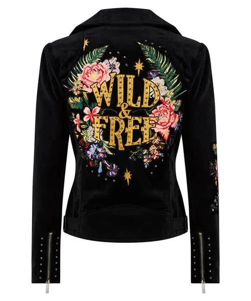 Joebrowns Boutique Collection Apparel Wild And Free Embroidered Boutique Jacket Black Joebrowns Boutique Collection Apparel Wild And Free Embroidered Boutique Jacket Black