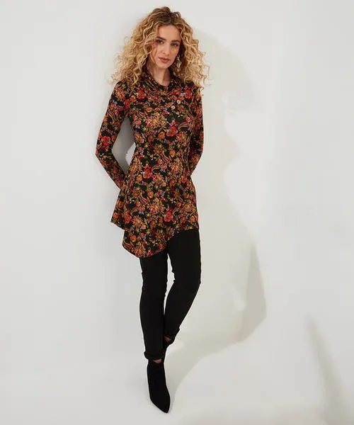 Joebrowns Tops Tunics and Blouses Apparel All New Button Printed Jersey Tunic Multi Joebrowns Tops Tunics and Blouses Apparel All New Button Printed Jersey Tunic Multi