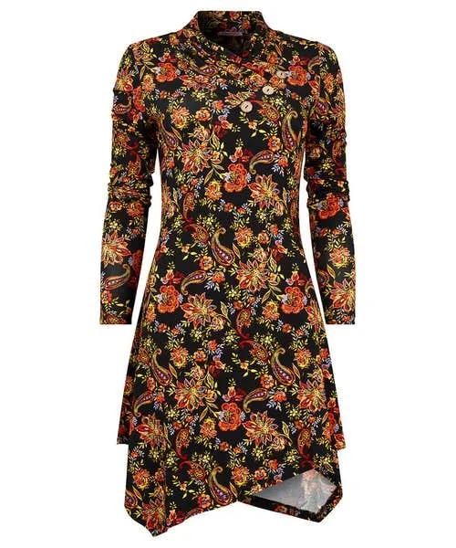 Joebrowns Tops Tunics and Blouses Apparel All New Button Printed Jersey Tunic Multi Joebrowns Tops Tunics and Blouses Apparel All New Button Printed Jersey Tunic Multi