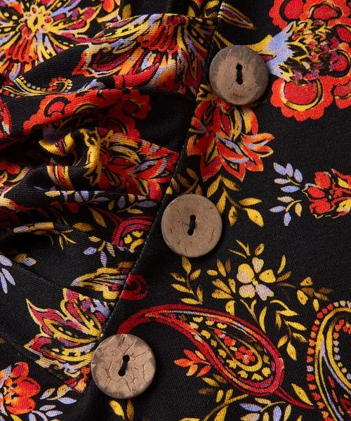 Joebrowns Tops Tunics and Blouses Apparel All New Button Printed Jersey Tunic Multi Joebrowns Tops Tunics and Blouses Apparel All New Button Printed Jersey Tunic Multi