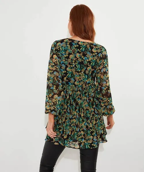 Joebrowns Tops Tunics and Blouses Apparel Beautifully Pleated Tunic Black