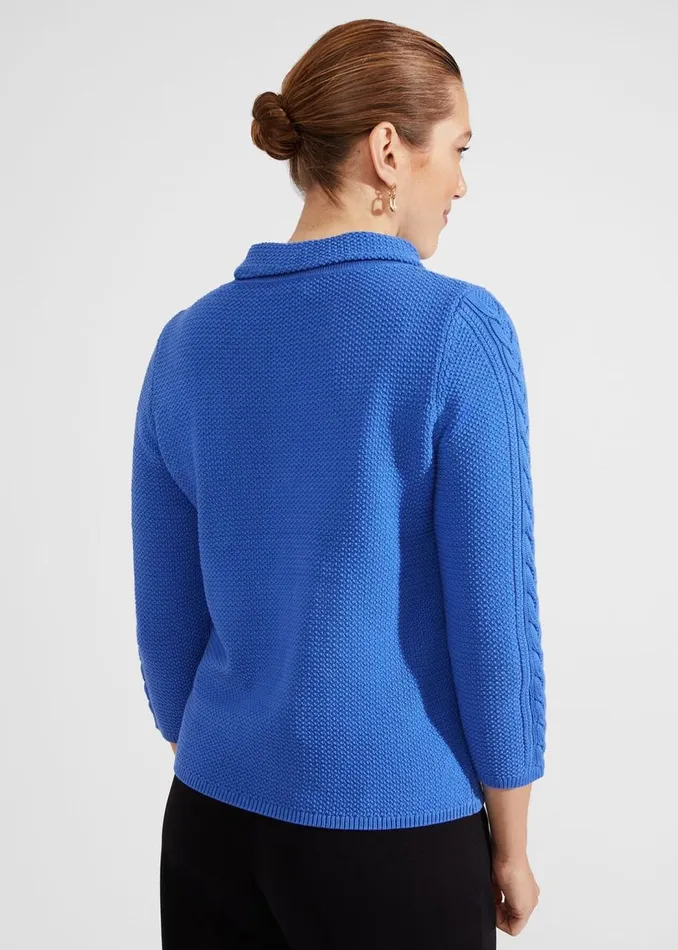 Jumpers and Cardigans Women HOBBS Camilla Cotton Jumper Fjord Blue