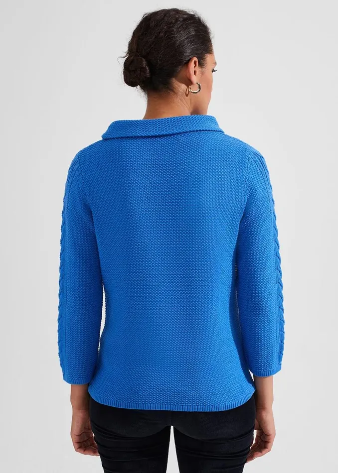 Jumpers and Cardigans Women HOBBS Camilla Cotton Jumper Fjord Blue