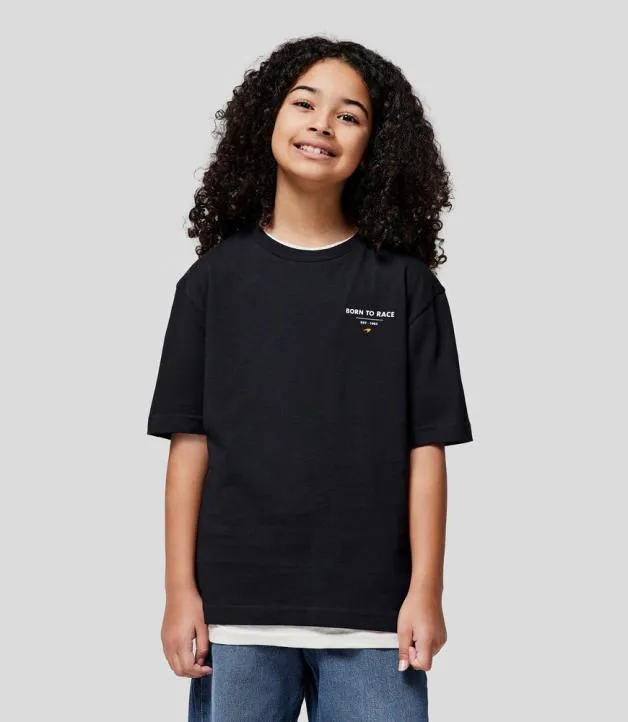 Junior Castore Junior McLaren 2024 Born To Race Oversized TShirt 8211 ANTHRACITE