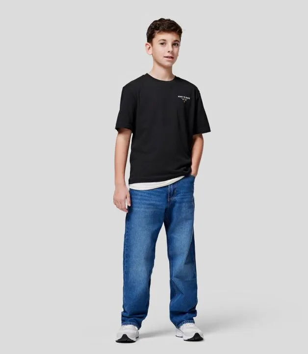 Junior Castore Junior McLaren 2024 Born To Race Oversized TShirt 8211 ANTHRACITE