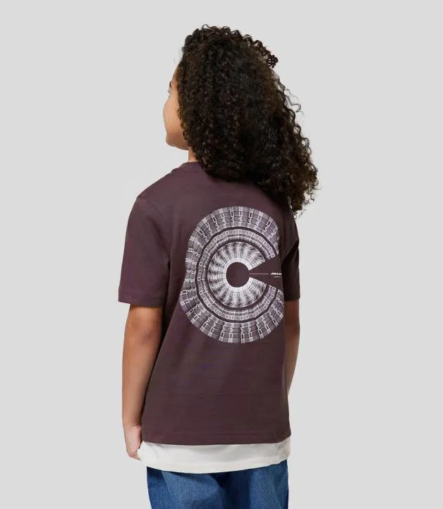 Junior Castore Junior McLaren 2024 Born To Race TShirt 8211 PLUM PERFECT