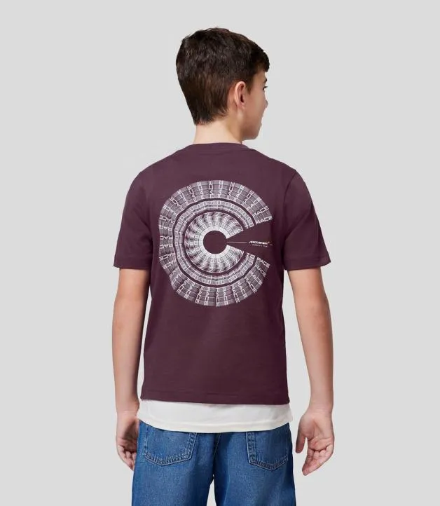 Junior Castore Junior McLaren 2024 Born To Race TShirt 8211 PLUM PERFECT