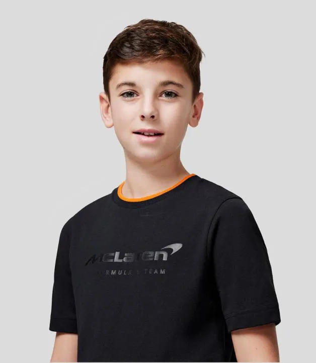 Junior Castore Junior McLaren 2024 Core Essentials TShirt 8211 ANTHRACITE