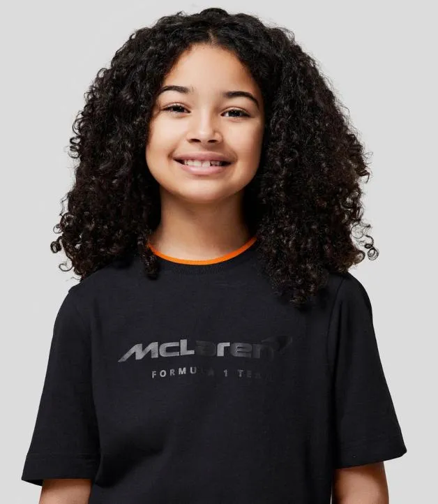 Junior Castore Junior McLaren 2024 Core Essentials TShirt 8211 ANTHRACITE