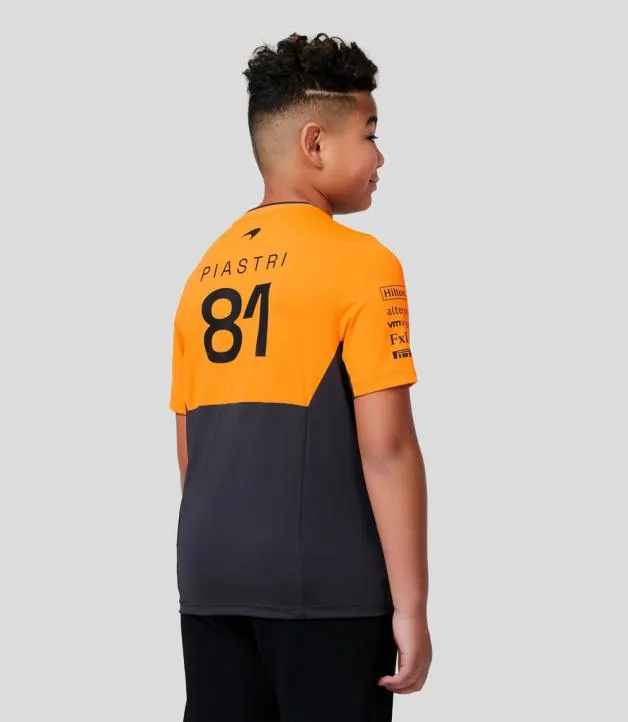 Junior Castore Junior McLaren Official Teamwear Set Up TShirt Oscar Piastri Formula 1 8211 PhantomPapaya