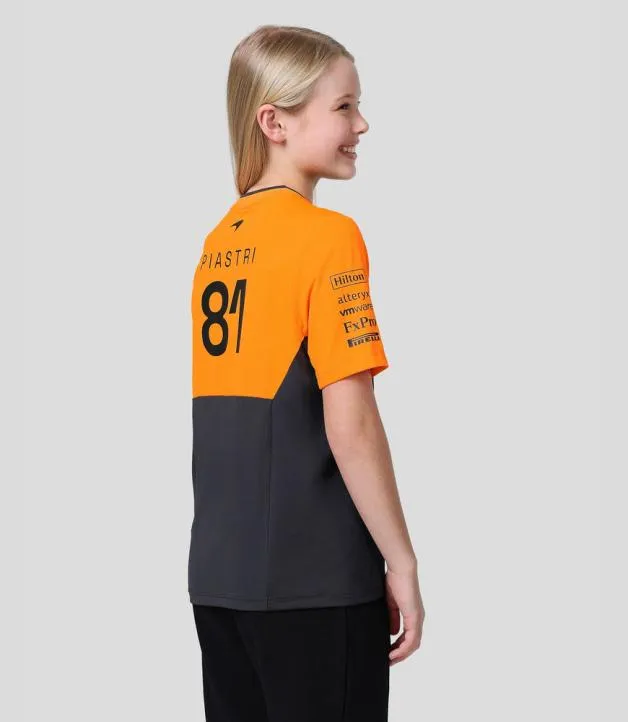 Junior Castore Junior McLaren Official Teamwear Set Up TShirt Oscar Piastri Formula 1 8211 PhantomPapaya
