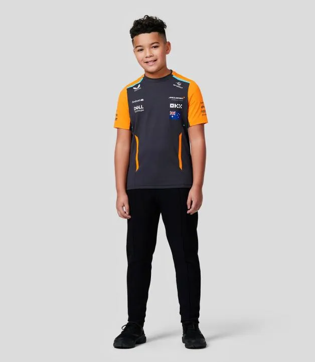 Junior Castore Junior McLaren Official Teamwear Set Up TShirt Oscar Piastri Formula 1 8211 PhantomPapaya