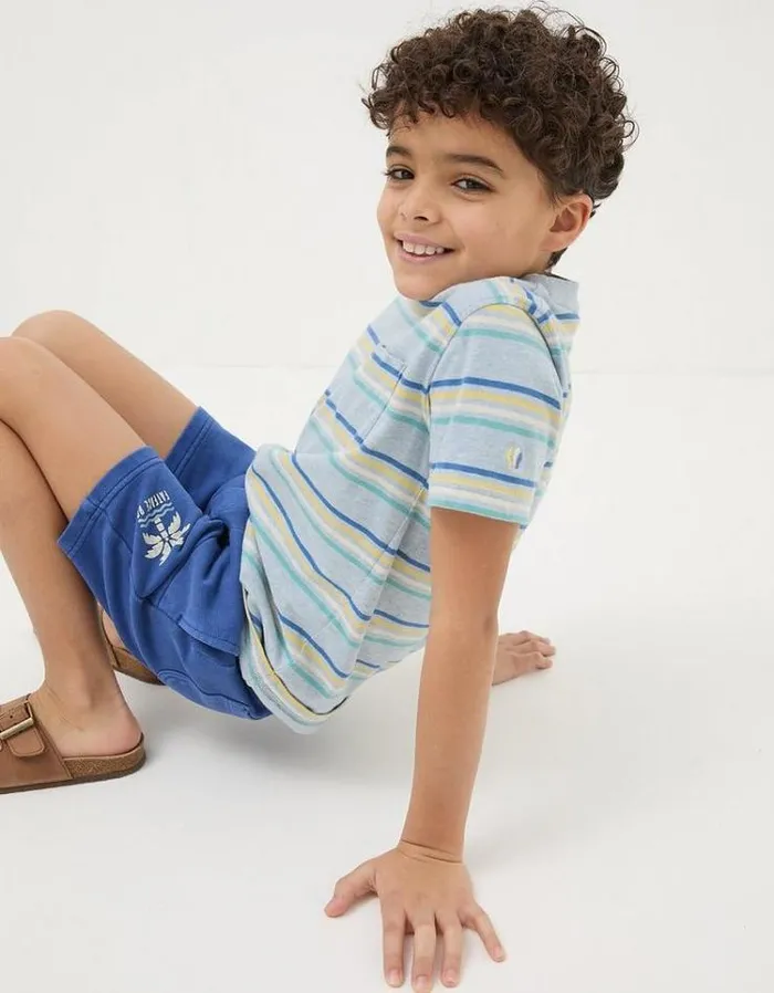 Kids FatFace Shorts Eddie Sweat Shorts Cobalt Blue