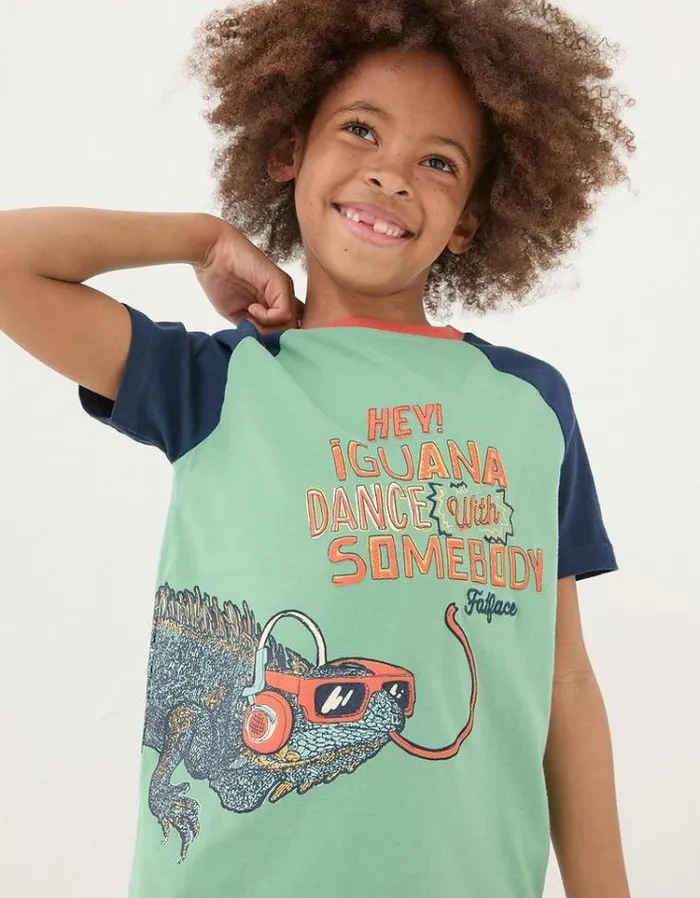 Kids FatFace TShirts and Polos Creature Graphic T Shirt Mint Green