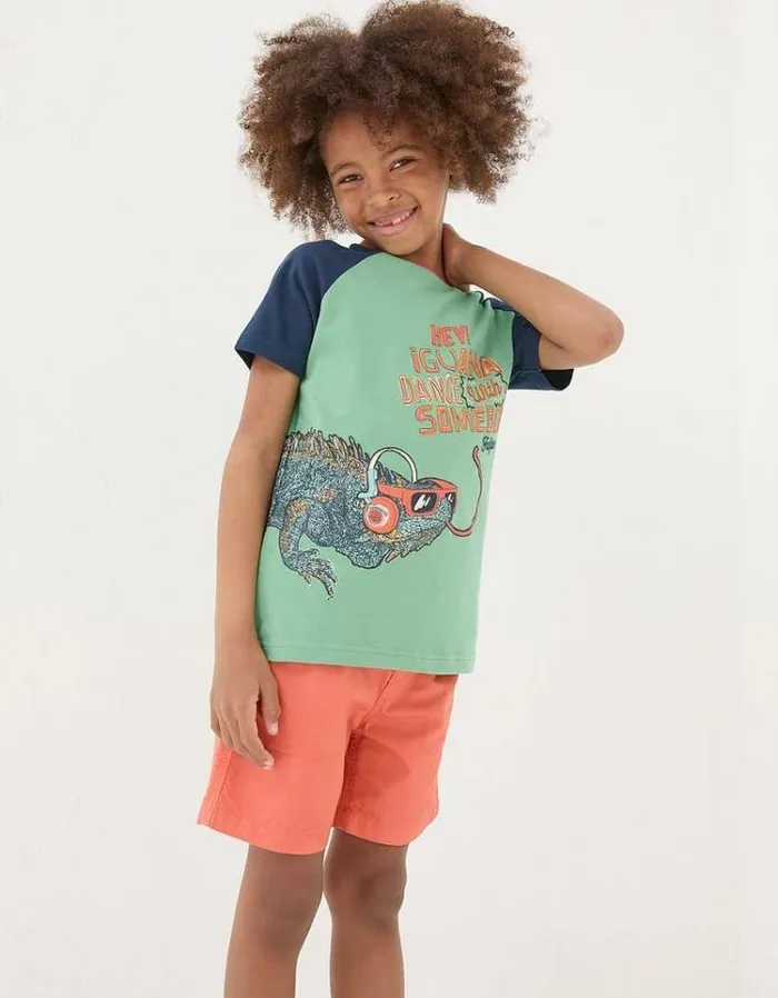 Kids FatFace TShirts and Polos Creature Graphic T Shirt Mint Green