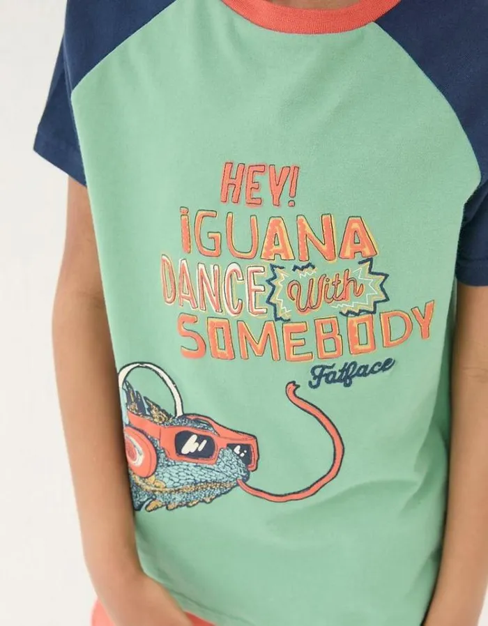Kids FatFace TShirts and Polos Creature Graphic T Shirt Mint Green