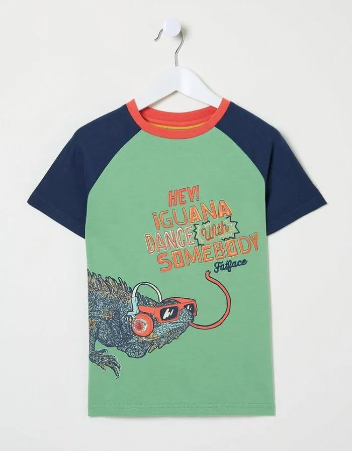 Kids FatFace TShirts and Polos Creature Graphic T Shirt Mint Green