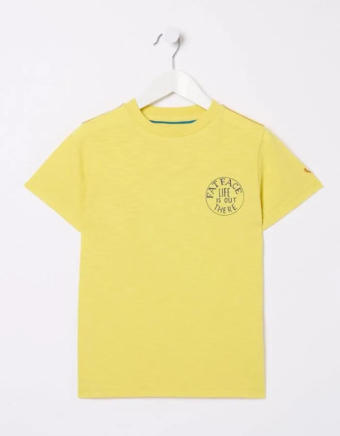 Kids FatFace TShirts and Polos US ALOA Graphic TShirt Yellow