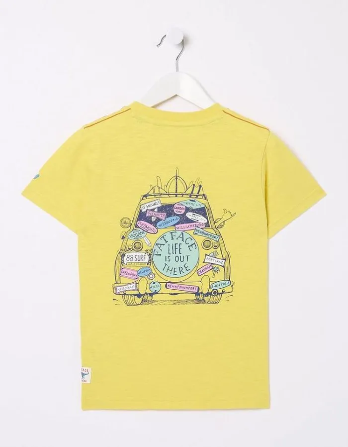 Kids FatFace TShirts and Polos US ALOA Graphic TShirt Yellow