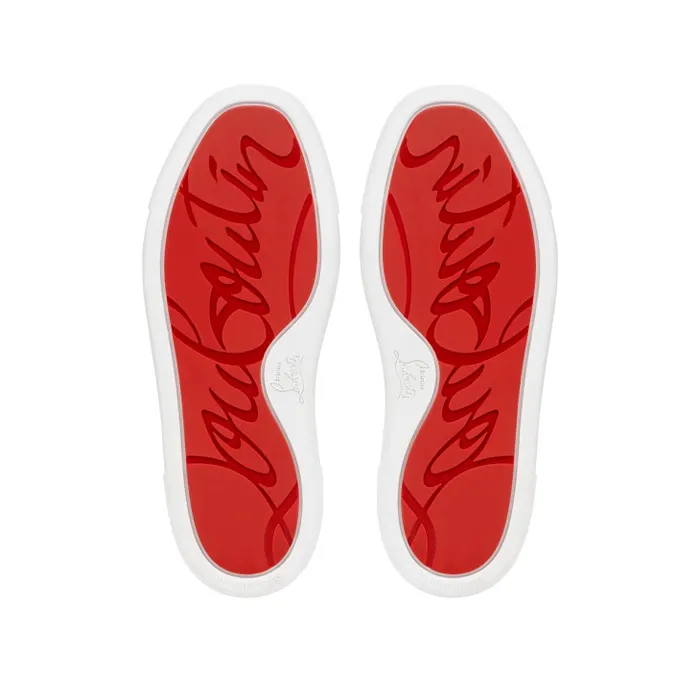 Kids Funnytopi Hightop Sneakers 8211 Calf Leather And Patent Calf Leather Psychic 8211 Bianco Christian Louboutin Sneakers