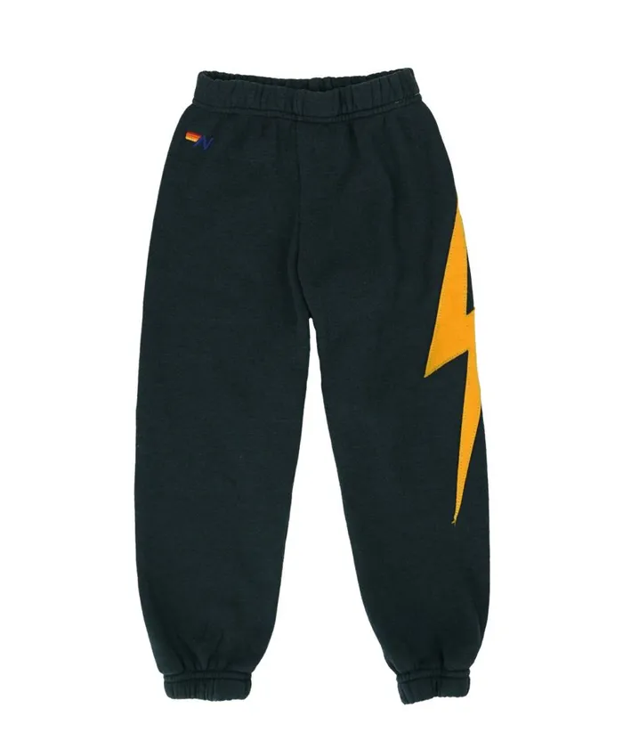 Kids Kids Collection Aviator Nation KID039S BOLT SWEATPANTS 8211 CHARCOAL
